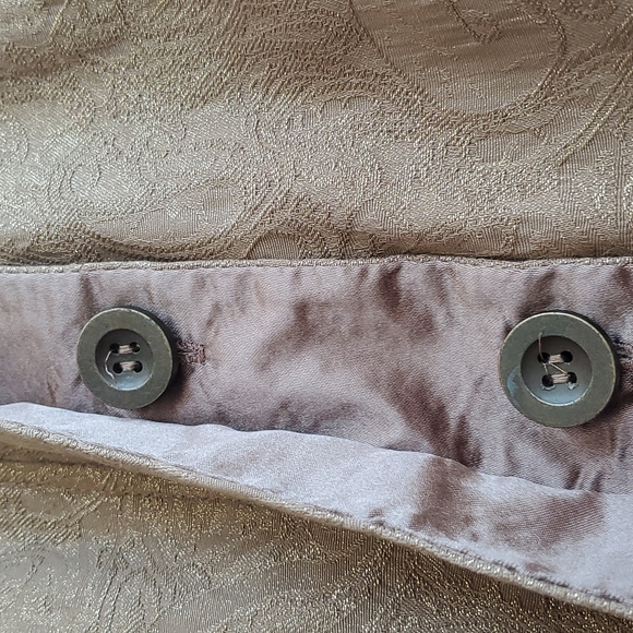 Chico's Tan Bronze Accent Jacquard Linea Blazer Jacket Size 12 Chico's Size 2 - Picture 4 of 6